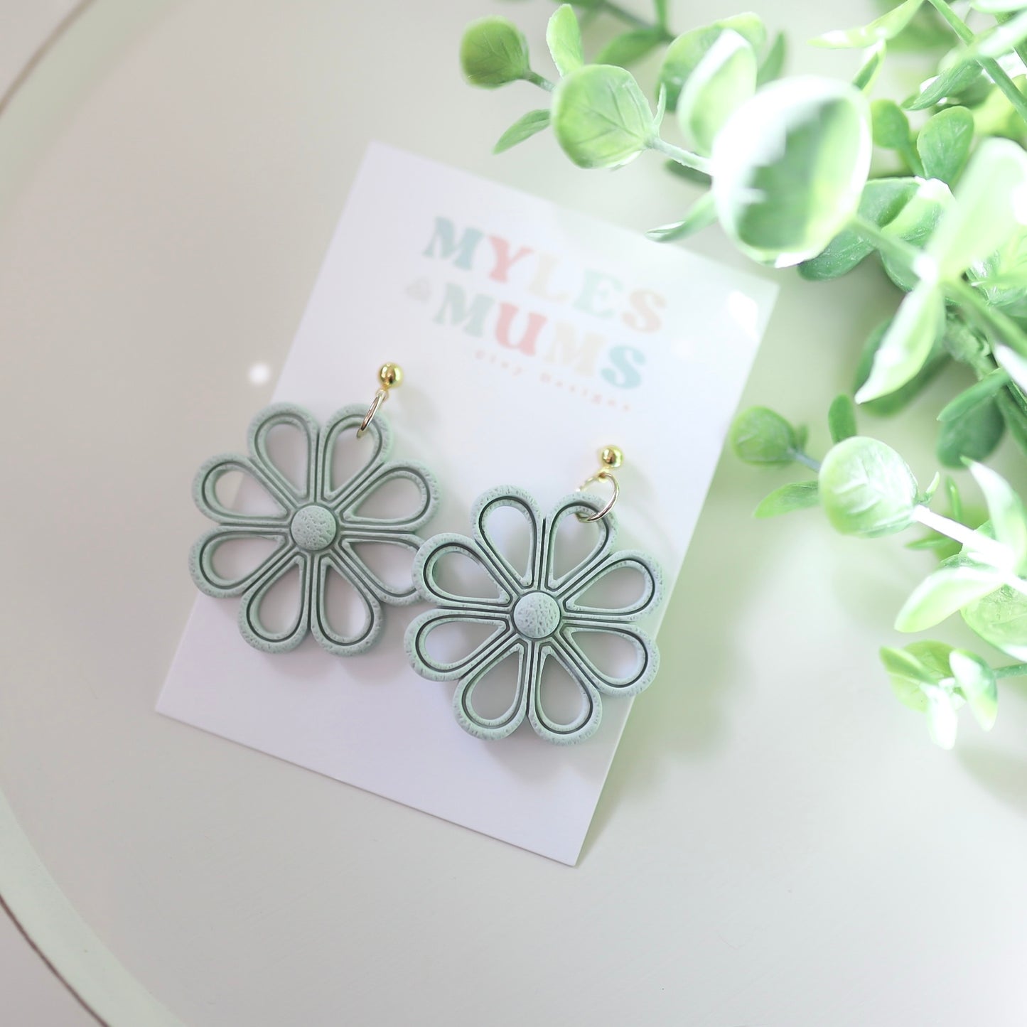 Light Green Cutout Flower